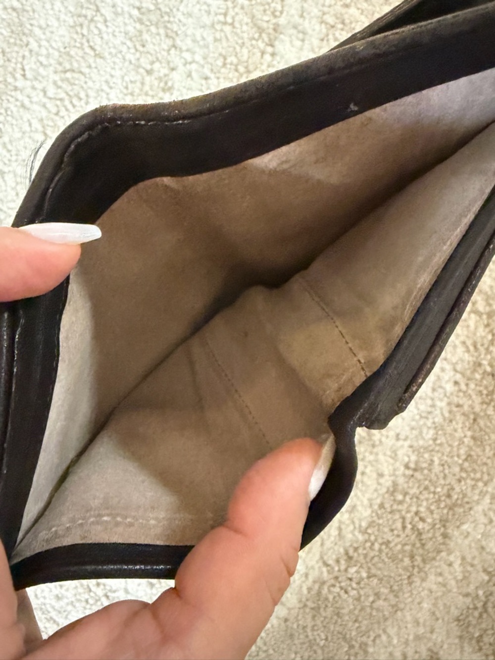 Black Textured Snap Wallet - Picture 7 of 7